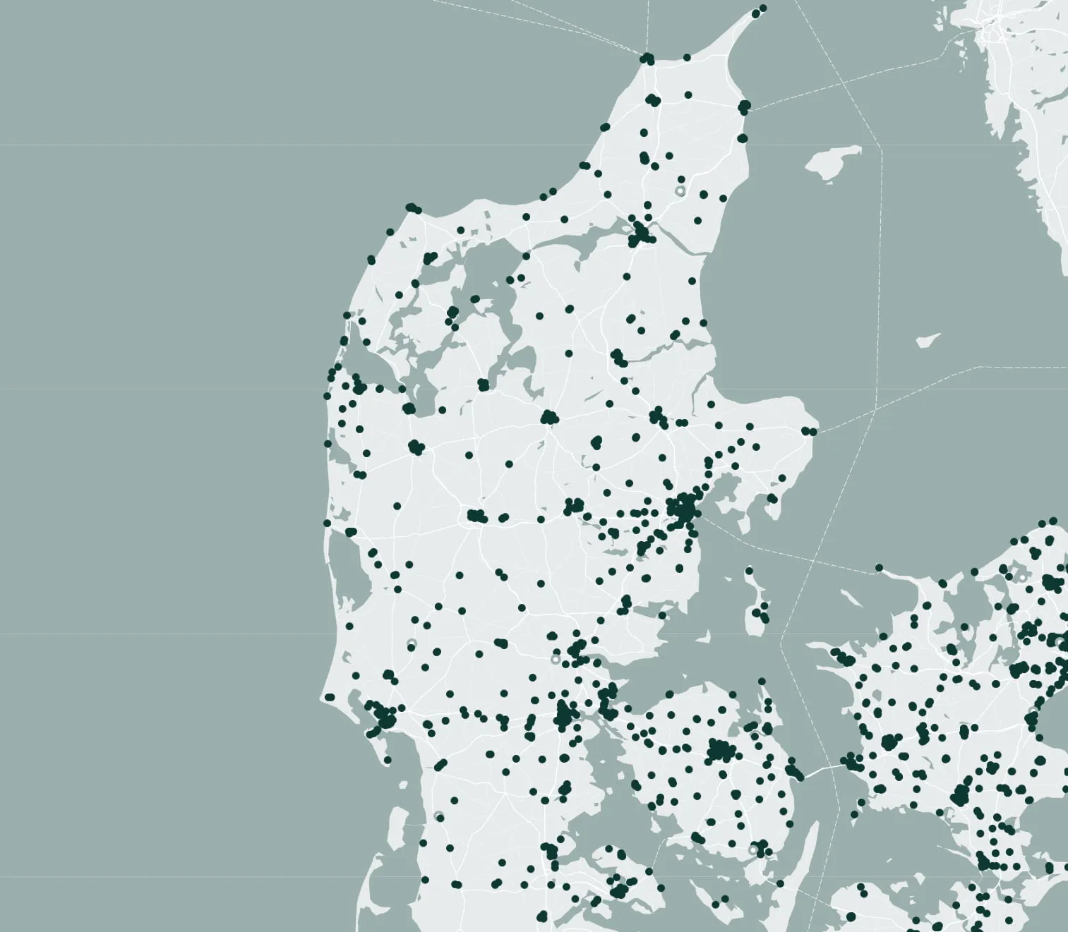 Ladestandere i Jylland