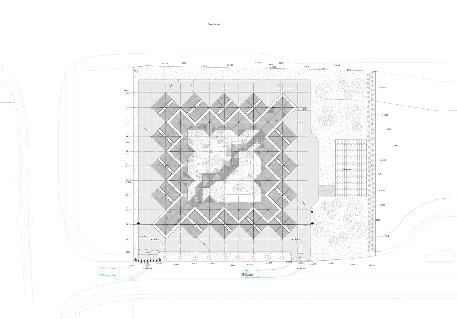 Odense lynladestation situationsplan